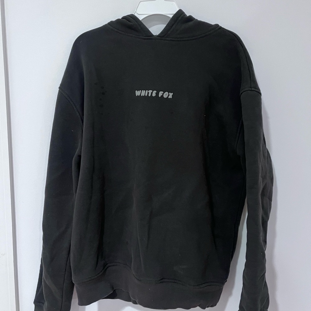 White Fox dark grey hoodie